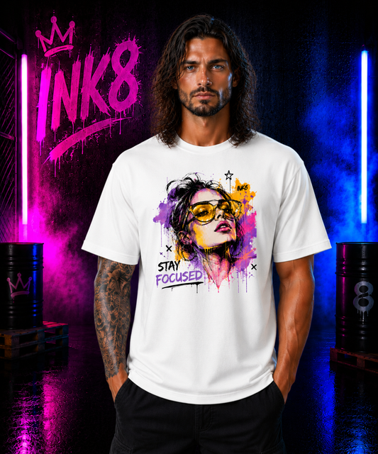 INK8 Stay Focused – Premium Oversized T-Shirt