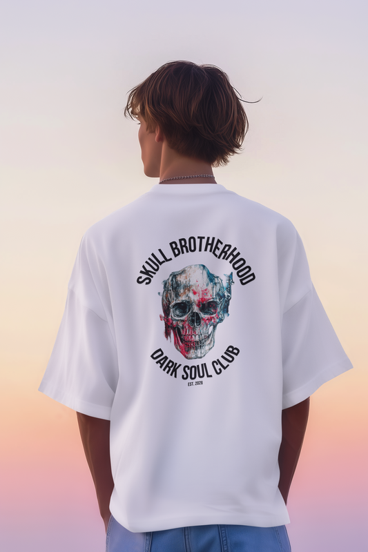 Skull Brotherhood Unisex T-Shirt – Dark Soul Club Backprint